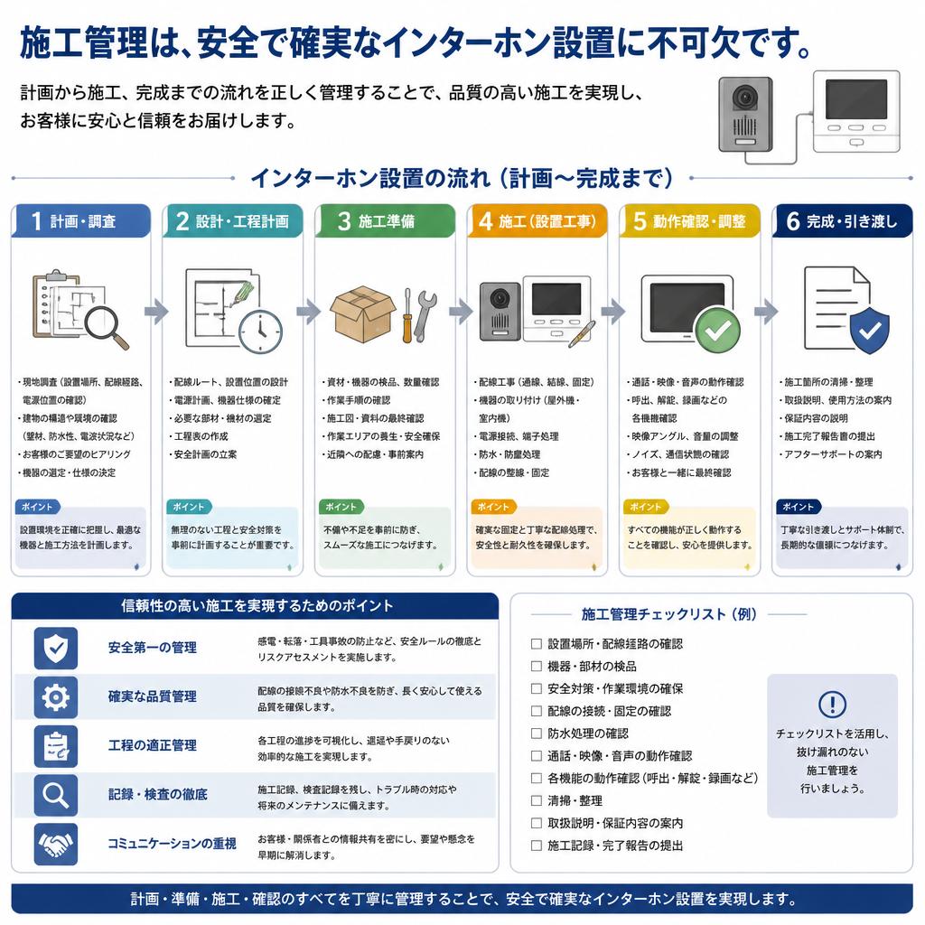 施工管理の流れと重要性